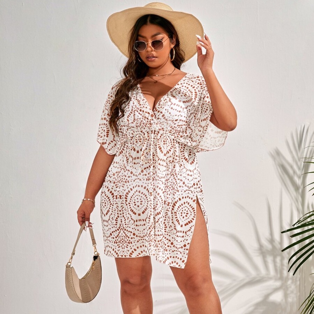 Mesh Cover Up -Plus Size